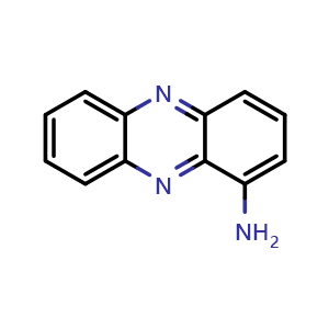 Chemical structure of Phenazin-1-amine , CAS 2876-22-4, AChemBlock W159201