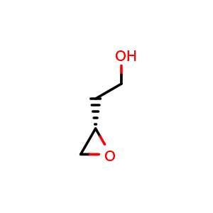 Chemical structure of (S)-2-(Oxiran-2-yl)ethan-1-ol , CAS 95404-59-4, AChemBlock W159209