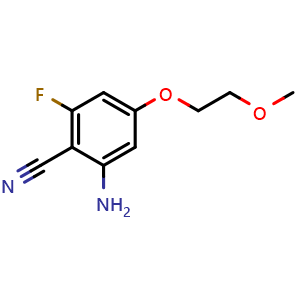 2-Amino-6-fluoro-4-(2-methoxyethoxy)benzonitrile