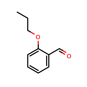 Chemical structure of 2-Propoxybenzaldehyde , CAS 7091-12-5, AChemBlock W159273