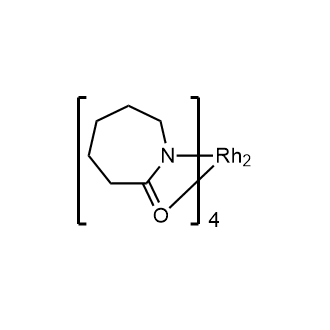 Chemical structure of Dirhodium tetracaprolactamate , CAS 138984-26-6, AChemBlock W159301