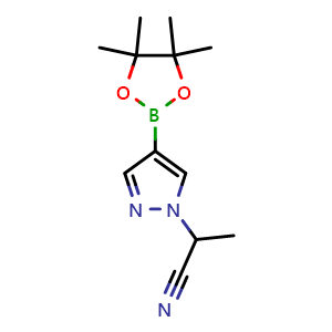 2-(4-(4,4,5,5-Tetramethyl-1,3,2-dioxaborolan-2-yl)-1H-pyrazol-1-yl)propanenitrile