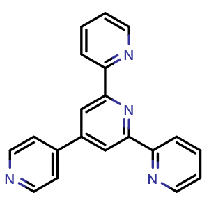 Chemical structure of 4'-(4-Pyridyl)-2,2':6',2''-terpyridine , CAS 112881-51-3, AChemBlock W159377