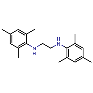 Chemical structure of N,N'-Bis(2,4,6-trimethylphenyl)ethylenediamine , CAS 134030-21-0, AChemBlock W159380