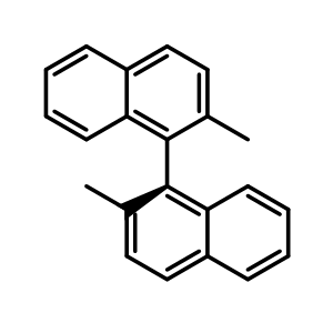 Chemical structure of (S)-2,2'-Dimethyl-1,1'-binaphthyl , CAS 32587-64-7, AChemBlock W159382