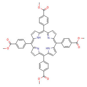 Chemical structure of 5,10,15,20-Tetrakis[4-(methoxycarbonyl)phenyl]porphyrin , CAS 22112-83-0, AChemBlock W159386