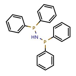 Chemical structure of N,N-Bis(diphenylphosphino)amine , CAS 2960-37-4, AChemBlock W159418
