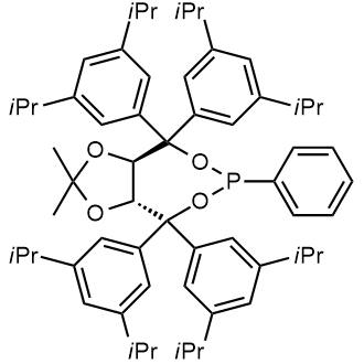 (3aR,8aR)-(-)-4,4,8,8-Tetrakis(3,5-di-i-propylphenyl)tetrahydro-2,2-dimethyl-6-phenyl-1,3-dioxolo[4,5-e]dioxaphosphepin