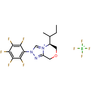 (5S)-5,6-Dihydro-5-(1-methylpropyl)-2-(2,3,4,5,6-pentafluorophenyl)-8H-1,2,4-triazolo[3,4-c][1,4]oxazinium tetrafluoroborate