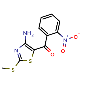 (4-Amino-2-(methylthio)thiazol-5-yl)(2-nitrophenyl)methanone
