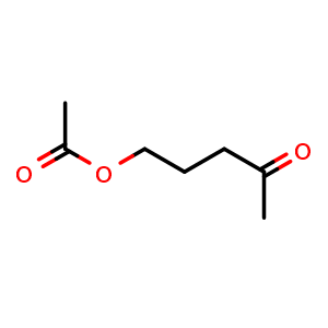 Chemical structure of 4-Oxopentyl acetate , CAS 5185-97-7, AChemBlock W159531