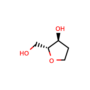 Chemical structure of 1,2-Dideoxy-D-ribofuranose , CAS 91547-59-0, AChemBlock W159534