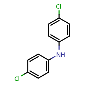 Chemical structure of Bis(4-chlorophenyl)amine , CAS 6962-04-5, AChemBlock W159558