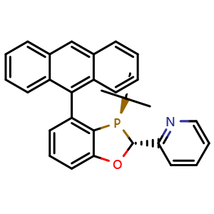 2-((2R,3R)-4-(Anthracen-9-yl)-3-(tert-butyl)-2,3-dihydrobenzo[d][1,3]oxaphosphol-2-yl)pyridine