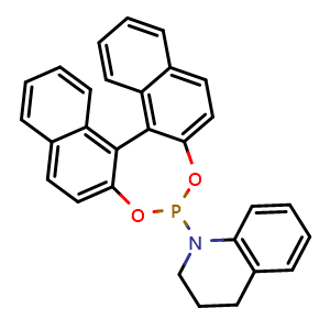 Chemical structure of 1-(11bR)-Dinaphtho[2,1-d:1',2'-f][1,3,2]dioxaphosphepin-4-yl-1,2,3,4-tetrahydroquinoline , CAS 1360145-09-0, AChemBlock W159621