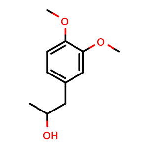 Chemical structure of 1-(3,4-Dimethoxyphenyl)propan-2-ol , CAS 19578-92-8, AChemBlock W159678