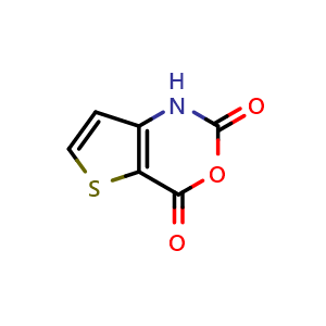 Chemical structure of 2H-Thieno[3,2-d][1,3]oxazine-2,4(1H)-dione , CAS 78756-28-2, AChemBlock W159726