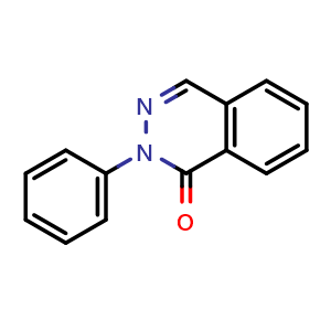 Chemical structure of 2-Phenylphthalazin-1(2H)-one , CAS 6266-49-5, AChemBlock W159777