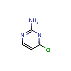 Chemical structure of 2-Amino-4-chloropyrimidine , CAS 3993-78-0, AChemBlock W159791