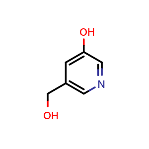 Chemical structure of 5-(Hydroxymethyl)pyridin-3-ol , CAS 51035-70-2, AChemBlock W159817