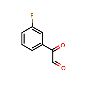 Chemical structure of 2-(3-Fluorophenyl)-2-oxoacetaldehyde , CAS 121247-01-6, AChemBlock W159836