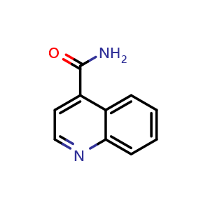 Chemical structure of Quinoline-4-carboxamide , CAS 4363-95-5, AChemBlock W159844