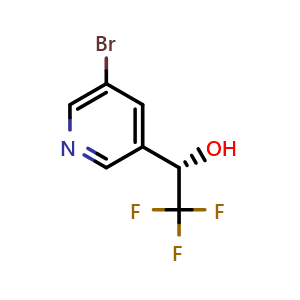 (S)-1-(5-Bromopyridin-3-yl)-2,2,2-trifluoroethan-1-ol