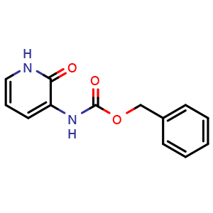 Chemical structure of Benzyl (2-oxo-1,2-dihydropyridin-3-yl)carbamate , CAS 147269-67-8, AChemBlock W159875