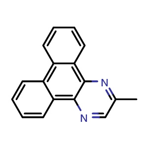 Chemical structure of 2-Methyldibenzo[f,h]quinoxaline , CAS 536753-86-3, AChemBlock W159884