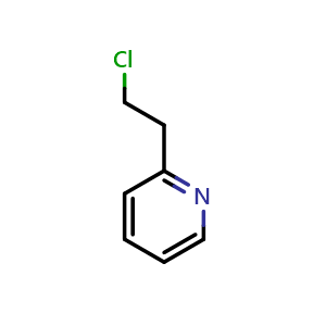 Chemical structure of 2-(2-Chloroethyl)pyridine , CAS 16927-00-7, AChemBlock W159897