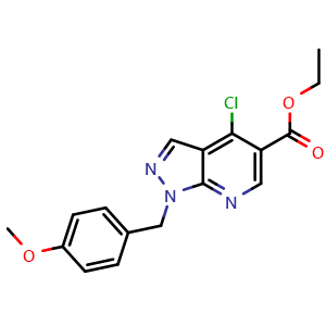 Ethyl 4-chloro-1-(4-methoxybenzyl)-1H-pyrazolo[3,4-b]pyridine-5-carboxylate