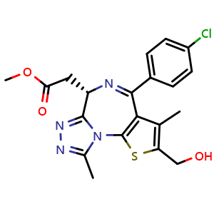 Methyl (S)-2-(4-(4-chlorophenyl)-2-(hydroxymethyl)-3,9-dimethyl-6H-thieno[3,2-f][1,2,4]triazolo[4,3-a][1,4]diazepin-6-yl)acetate