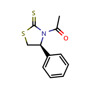 Chemical structure of 1-[(4S)-4-Phenyl-2-thioxo-3-thiazolidinyl]ethanone , CAS 1519060-84-4, AChemBlock W159952
