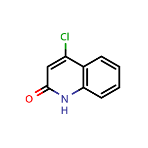 Chemical structure of 4-Chloroquinolin-2(1H)-one , CAS 20146-59-2, AChemBlock W159993
