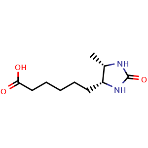 Chemical structure of Desthiobiotin , CAS 533-48-2, AChemBlock W160060
