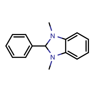 Chemical structure of 1,3-Dimethyl-2-phenylbenzimidazoline , CAS 3652-92-4, AChemBlock W160105