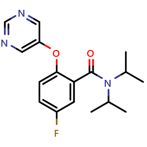 5-Fluoro-N,N-diisopropyl-2-(pyrimidin-5-yloxy)benzamide