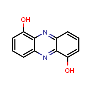 Chemical structure of Phenazine-1,6-diol , CAS 69-48-7, AChemBlock W160154