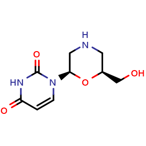 1-((2R,6S)-6-(Hydroxymethyl)morpholin-2-yl)pyrimidine-2,4(1H,3H)-dione