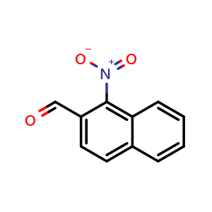 Chemical structure of 1-Nitro-2-naphthaldehyde , CAS 101327-84-8, AChemBlock W160279