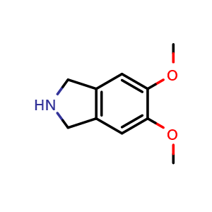 Chemical structure of 5,6-Dimethoxyisoindoline , CAS 114041-16-6, AChemBlock W160288
