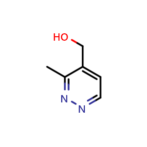 Chemical structure of (3-Methylpyridazin-4-yl)methanol , CAS 1956328-25-8, AChemBlock W160374