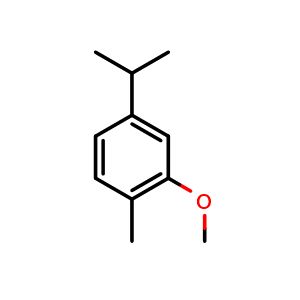 Chemical structure of Carvacrol methyl ether , CAS 6379-73-3, AChemBlock W160473