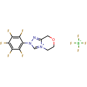 2-(Perfluorophenyl)-2,5,6,8-tetrahydro-[1,2,4]triazolo[3,4-c][1,4]oxazin-4-ium tetrafluoroborate