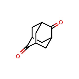 Chemical structure of Adamantane-2,6-dione , CAS 39751-07-0, AChemBlock W160589