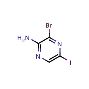 3-Bromo-5-iodopyrazin-2-amine