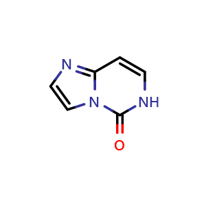 Chemical structure of Imidazo[1,2-c]pyrimidin-5(6H)-one , CAS 55662-66-3, AChemBlock W160617