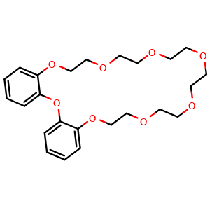 Chemical structure of Dibenzo-24-crown-8 , CAS 14174-09-5, AChemBlock W160691