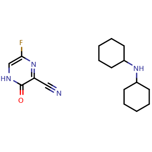 6-Fluoro-3-oxo-3,4-dihydropyrazine-2-carbonitrile compound with dicyclohexylamine