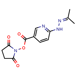 2,5-Dioxopyrrolidin-1-yl 6-(2-(propan-2-ylidene)hydrazinyl)nicotinate